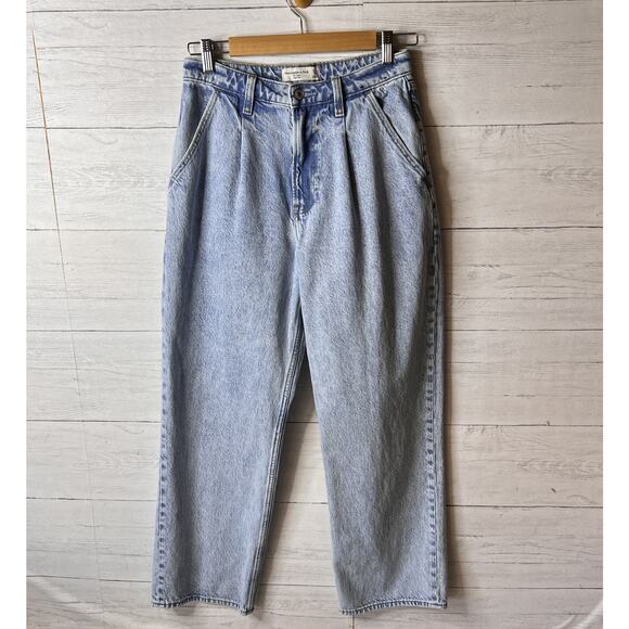 Abercrombie & Fitch Jeans Womens Size 27/4 The Loose High Rise Curve Love - Picture 3 of 16